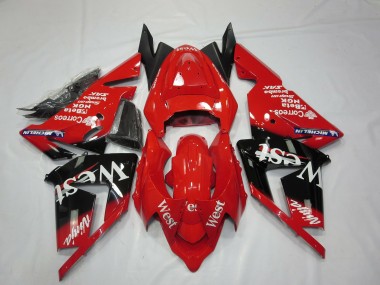 Carenagens Moto Kawasaki ZX10R 2004-2005 - Vermelho West