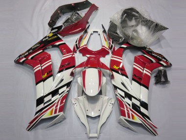 Carenagens Moto Kawasaki ZX10R 2011-2015 - Vermelho Preto Branco Amarelo