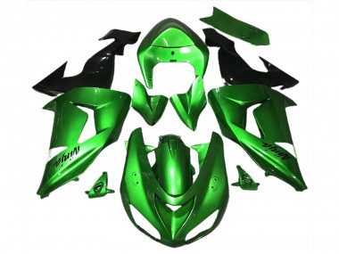 Carenagens Moto Kawasaki ZX10R 2006-2007 - Verde Preto Brilhante