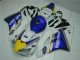 Carenagem Moto Honda CBR1000RR 2004-2005 - Branco Azul Amarelo Rothmans