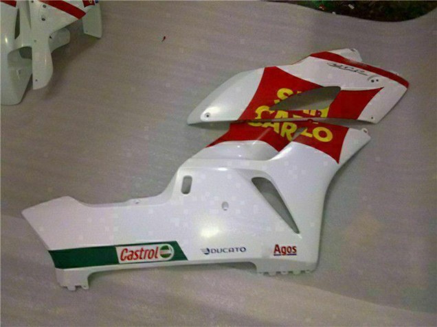 Carenagens Moto Honda CBR1000RR 2004-2005 - Branco Vermelho Amarelo San Carlo 58