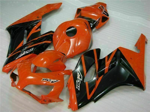 Carenagens Moto Honda CBR1000RR 2004-2005 - Laranja Preto Brilhante