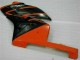 Carenagens Moto Honda CBR1000RR 2004-2005 - Laranja Preto Brilhante