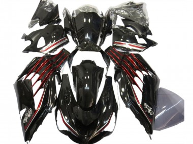 Carenagens Moto Kawasaki ZX14R 2012-2024 - Preto Brilhante Vermelho