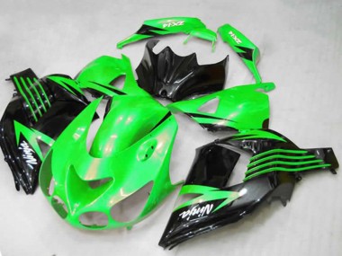 Carenagens Moto Kawasaki ZX14R 2012-2024 - Verde Preto Brilhante Branco Ninja