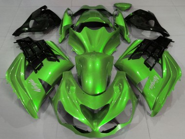 Carenagens Moto Kawasaki ZX14R 2012-2024 - Verde Líquido Preto