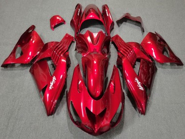 Carenagens Moto Kawasaki ZX14R 2006-2011 - Vermelho Branco Ninja