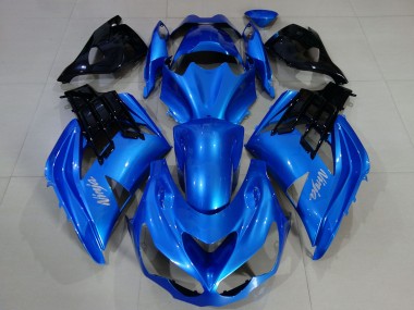 Carenagens Moto Kawasaki ZX14R 2012-2024 - Azul Preto