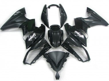 Carenagens Moto Kawasaki Ninja 650R 2009-2011 - Preto Brilhante Preto Fosco Branco Decal