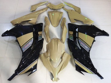 Carenagens Moto Kawasaki Ninja 300 2013-2024 - Bronzeado do Deserto Preto
