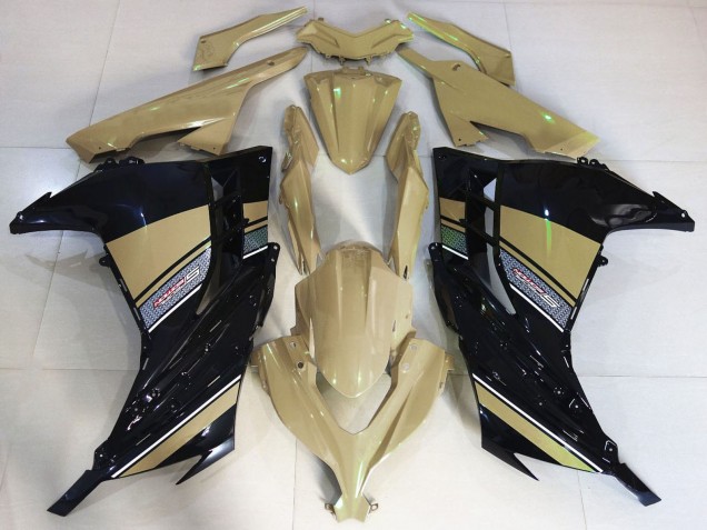 Carenagens Moto Kawasaki Ninja 300 2013-2024 - Bronzeado do Deserto Preto
