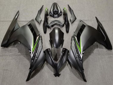 Carenagens Moto Kawasaki Ninja 300 2013-2024 - Preto Fosco Verde