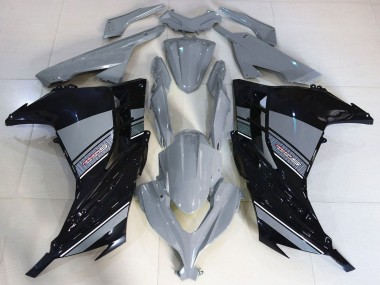 Carenagens Moto Kawasaki Ninja 300 2013-2024 - Nardo Cinzento Preto
