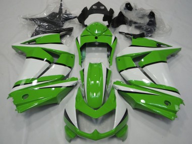 Carenagens Moto Kawasaki Ninja 250 2008-2012 - Branco Verde Preto