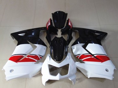 Carenagem Moto Kawasaki Ninja 250 2008-2012 - Branco Vermelho Preto Brilhante