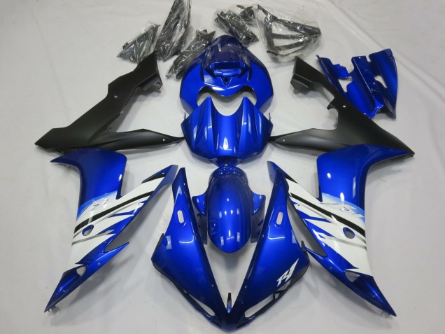 Carenagem Moto Yamaha R1 2004-2006 - Azul Branco Preto Fosco