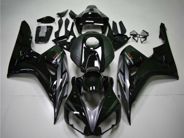 Carenagens Moto Honda CBR1000RR 2004-2005 - Preto Brilhante Cinzento