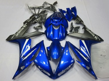 Carenagens Moto Yamaha R1 2004-2006 - Azul Branco Preto Fosco