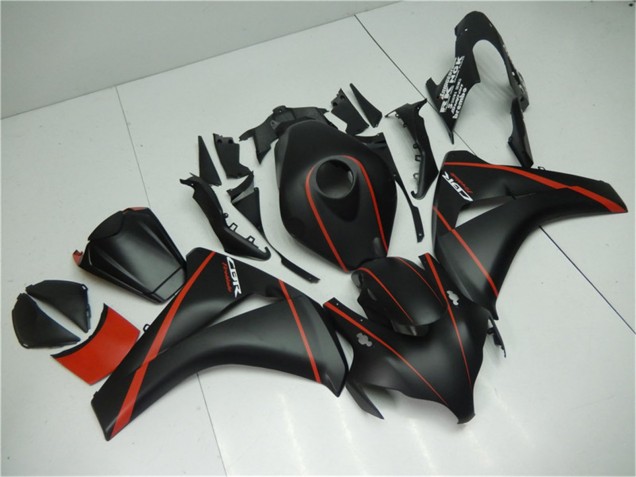 Carenagens Moto Honda CBR1000RR 2008-2011 - Preto Fosco Vermelho