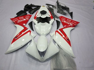 Carenagens Moto Yamaha R1 2012-2014 - Branco Vermelho