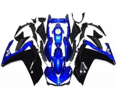 Carenagens Moto Yamaha R3 2015-2018 - Azul Preto Brilhante