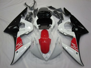 Carenagem Moto Yamaha R6 2005 - Branco Vermelho Preto