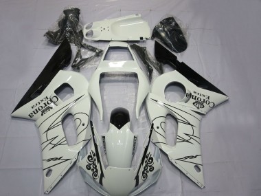 Carenagens Moto Yamaha R6 1998-2002 - Branco Preto Corona Motul