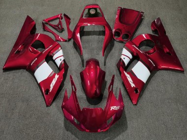 Carenagem Moto Yamaha R6 1998-2002 - Vermelho Branco