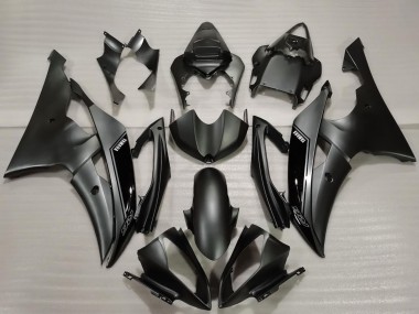 Carenagem Moto Yamaha R6 2008-2016 - Preto Brilhante Preto Fosco