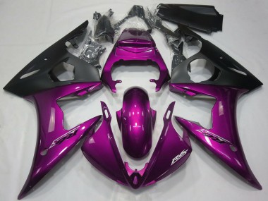 Carenagens Moto Yamaha R6 2005 - Dark Rosa Preto Fosco