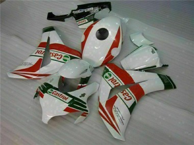 Carenagens Moto Honda CBR1000RR 2008-2011 - Branco Vermelho Verde Castrol