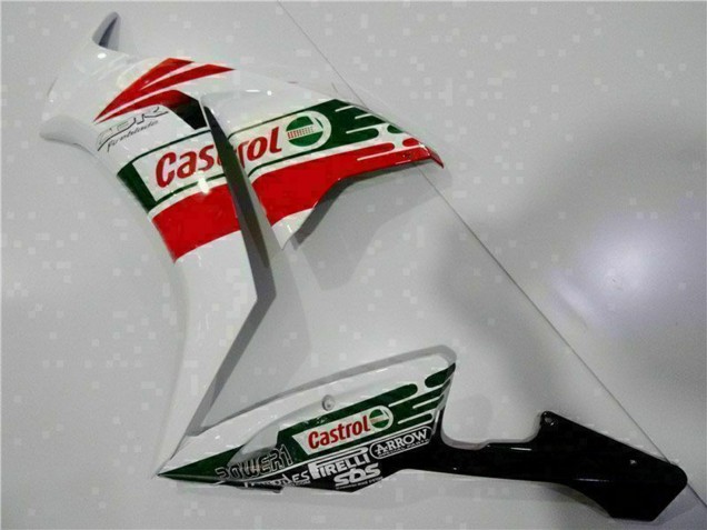Carenagem Moto Honda CBR1000RR 2012-2016 - Branco Vermelho Verde Castrol