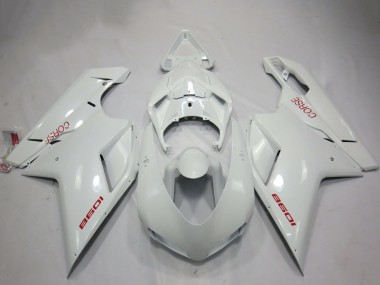 Carenagens Moto Ducati 1098 2007-2014 - Branco Corse