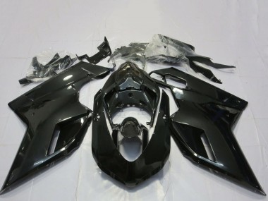 Carenagens Moto Ducati 848 1098 1198 2007-2014 - Preto Brilhante