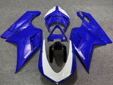 Carenagens Moto Ducati 1198 2007-2014 - Azul Brilhante Branco