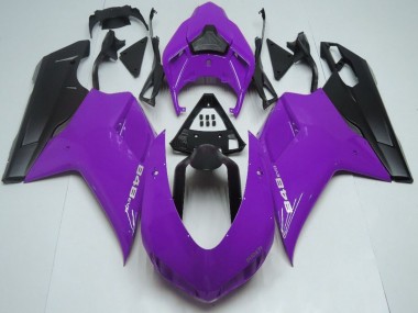 Carenagens Moto Ducati 848 2007-2014 - Roxo Preto Fosco