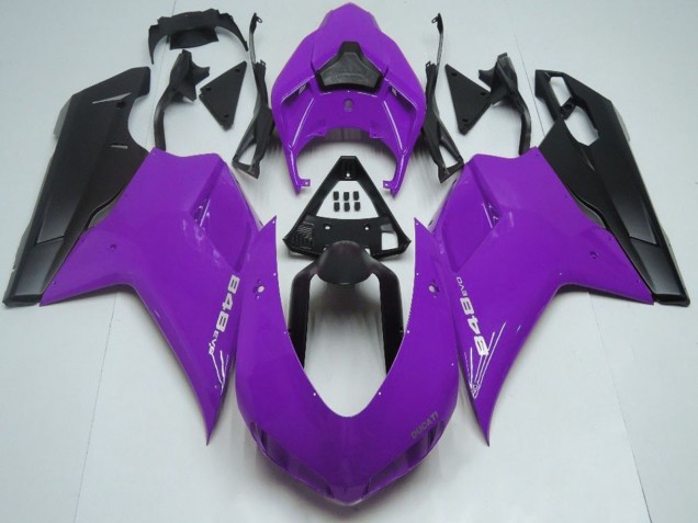 Carenagens Moto Ducati 848 2007-2014 - Roxo Preto Fosco
