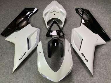 Carenagens Moto Ducati 848 2007-2014 - Branco Pérola Preto Brilhante