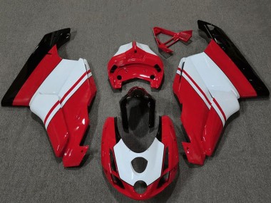 Carenagens Moto Ducati 749 999 2003-2004 - Branco Vermelho Preto Brilhante