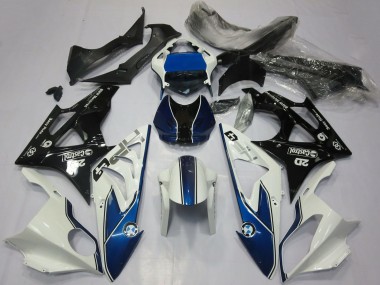 Carenagens Moto BMW S1000RR 2017-2018 - Branco Azul Preto Brilhante