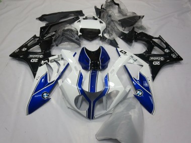 Carenagens Moto BMW S1000RR 2015-2016 - Branco Azul Preto Brilhante