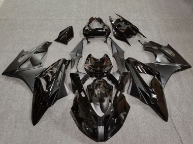 Carenagens Moto BMW S1000RR 2009-2014 - Preto Brilhante Preto Fosco Fibra de Carbono