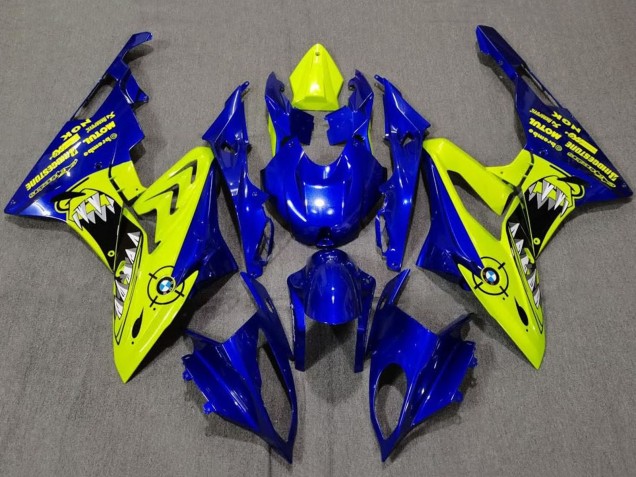 Carenagens Moto BMW S1000RR 2009-2014 - Amarelo Azul Tubarão
