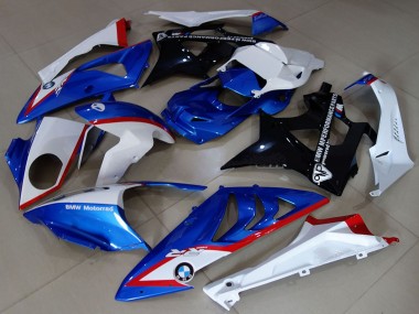 Carenagens Moto BMW S1000RR 2009-2014 - Branco Vermelho Azul Preto Brilhante