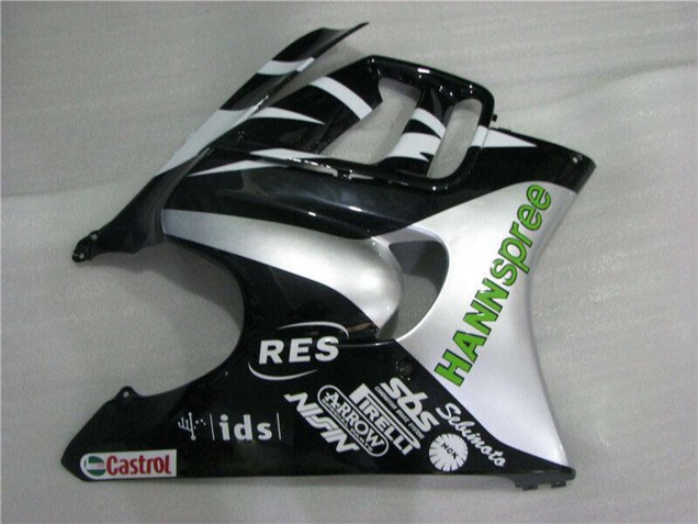 Carenagens Moto Honda CBR600 F3 1995-1996 - Branco Prata Verde Hannspree
