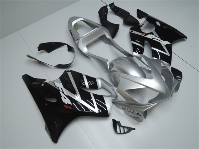 Carenagem Moto Honda CBR600 F4i 2001-2003 - Prata Preto Brilhante