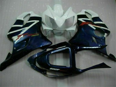 Carenagens Moto Honda CBR600 F4i 2001-2003 - Branco Azul Preto Listra