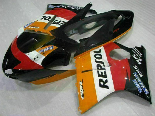 Carenagem Moto Honda CBR1100XX Blackbird 1996-2007 - Laranja Branco Vermelho Preto Brilhante Repsol