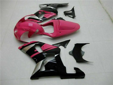 Carenagens Moto Suzuki GSXR 600/750 2001-2003 - Rosa Prata Preto Brilhante