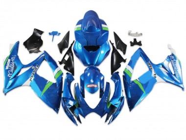 Carenagens Moto Suzuki GSXR 600/750 2004-2005 - Azul Verde Branco